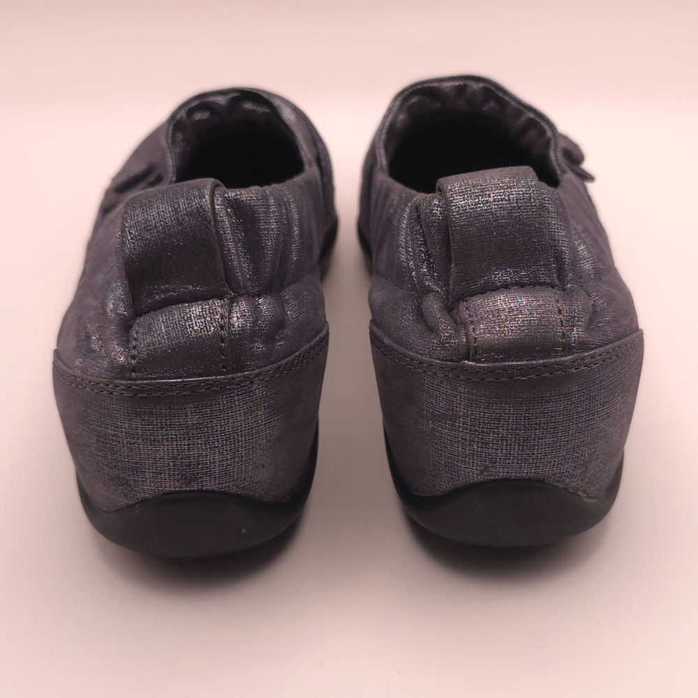 Dansko Women's Carol Shoes Size 39 Boat Pewter Shimmer Suede Loafer LEATHER - Picture 8 of 11